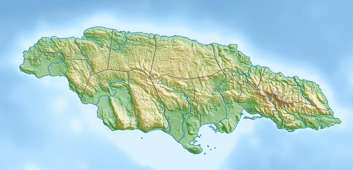 வரைபடம், 3d ஜமைக்கா