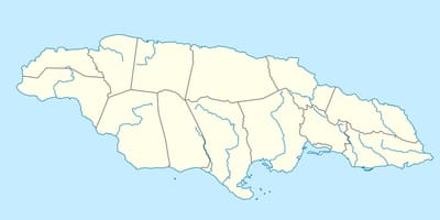 வரைபடம் ஜமைக்கா காட்டும் ஆறுகள்